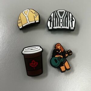 Taylor Swift Shoe Charms for Crocs - 4 pack
